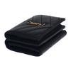 SAINT LAURENT  668274BOWA11000 Tri-fold wallet black Calfskin Women