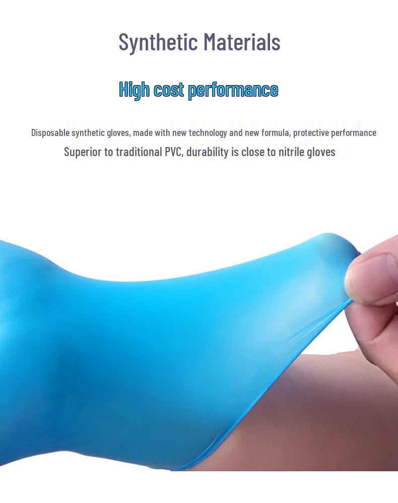 Durable Food Grade Disposable Synthetic Nitrile Gloves for Kitchen and Catering Use