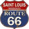 Vintage Route 66 Square Metal Tin Sign Garage Home Bar Decor 20x20cm