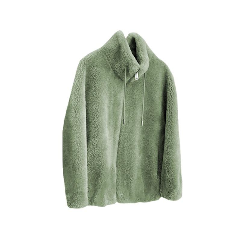 Women's Winter Thick Double Sided Velvet Stand Collar Warm Hoodie With Added Fleece