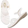 Shoetopia Women'S Snd-1080 Flat Sandal-7 Kids Uk (Snd-1080-White)-Eu40