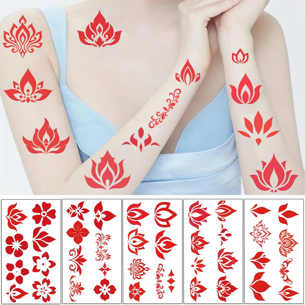 New Chinese Style Eyebrow Tattoo Stickers Waterproof Party Gift Funny Face Stickers