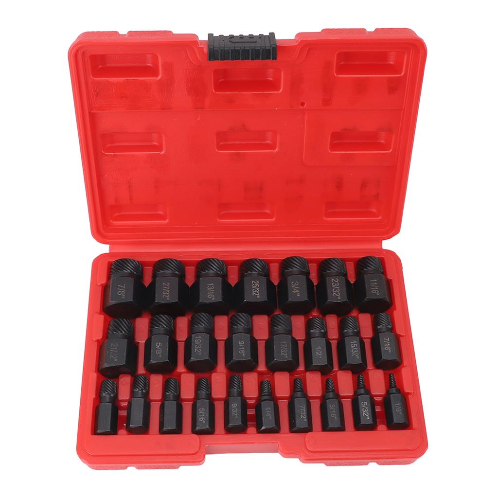 25 Pieces Screw Extractors Hex Shank  Screw Remover Tool for Damaged Broken Stripped Screws
