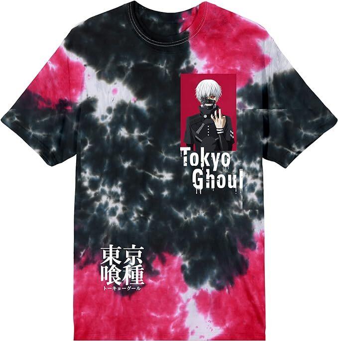 26 Tokyo Ghouls Ken Kaneki Black and Red Cloud Wash Tee Shirt New Unisex T-Shirt XL