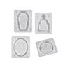 Creative Quicksand Mold Pendants Keychains Crystal Epoxy Resin Shaker Mould Soft Silicone Mold for DIY Crafts