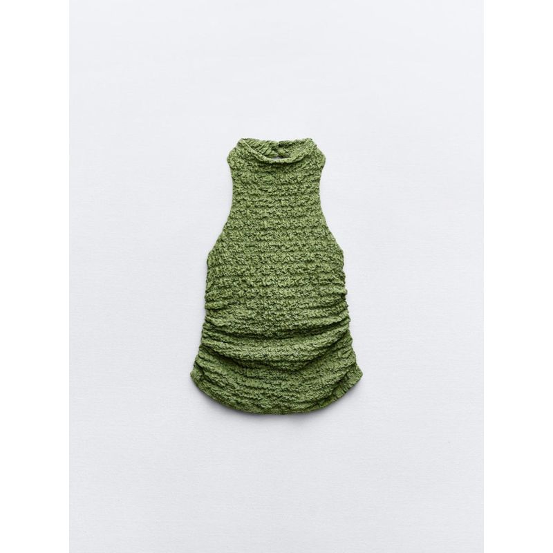 Za2024 Summer New Product Women's Clothes Halter Top 5039492 500 High Waist Pants 5039347 500