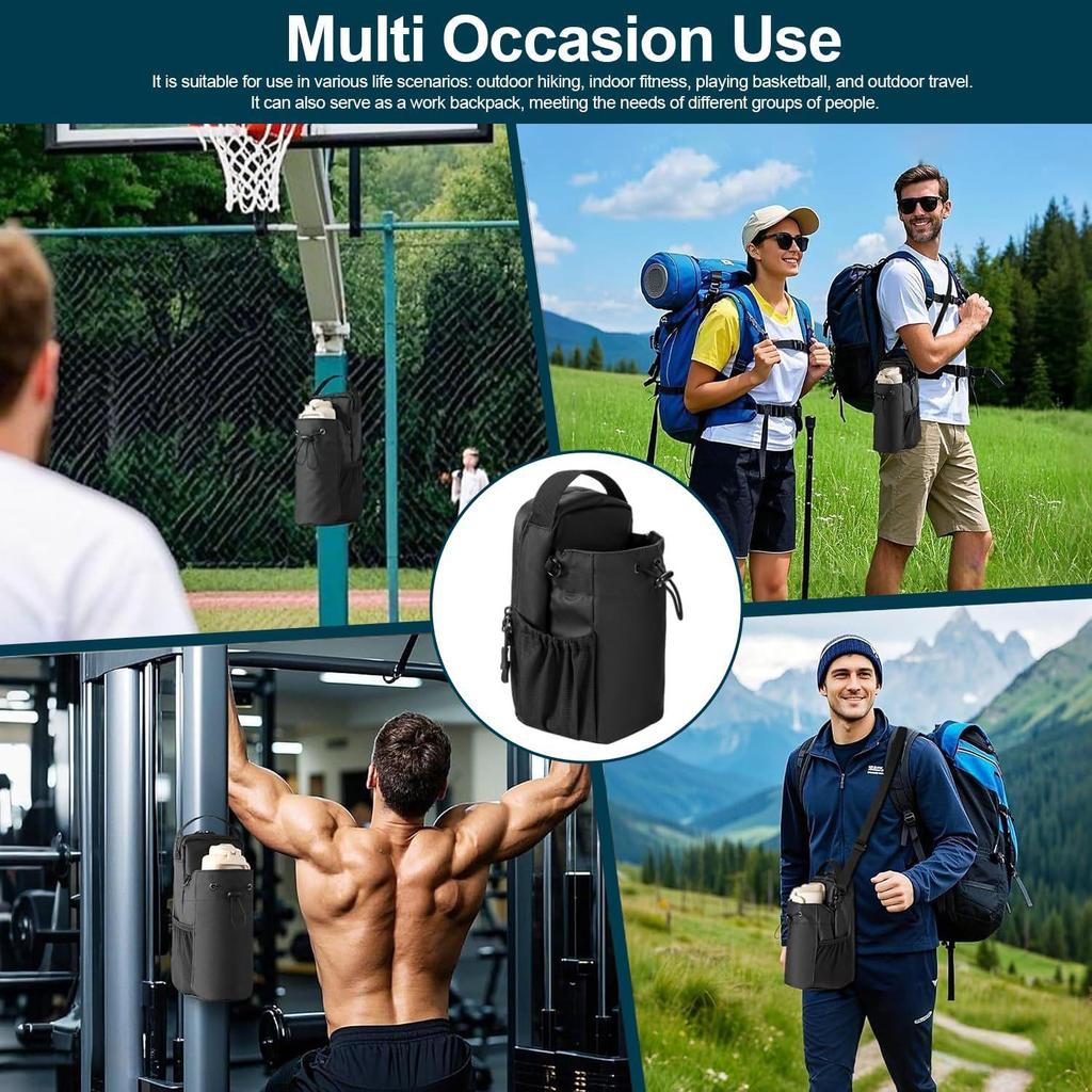 2025 Magnetic Water Bottle & Phone Crossbody Bag for Outdoor Sports - Men's
