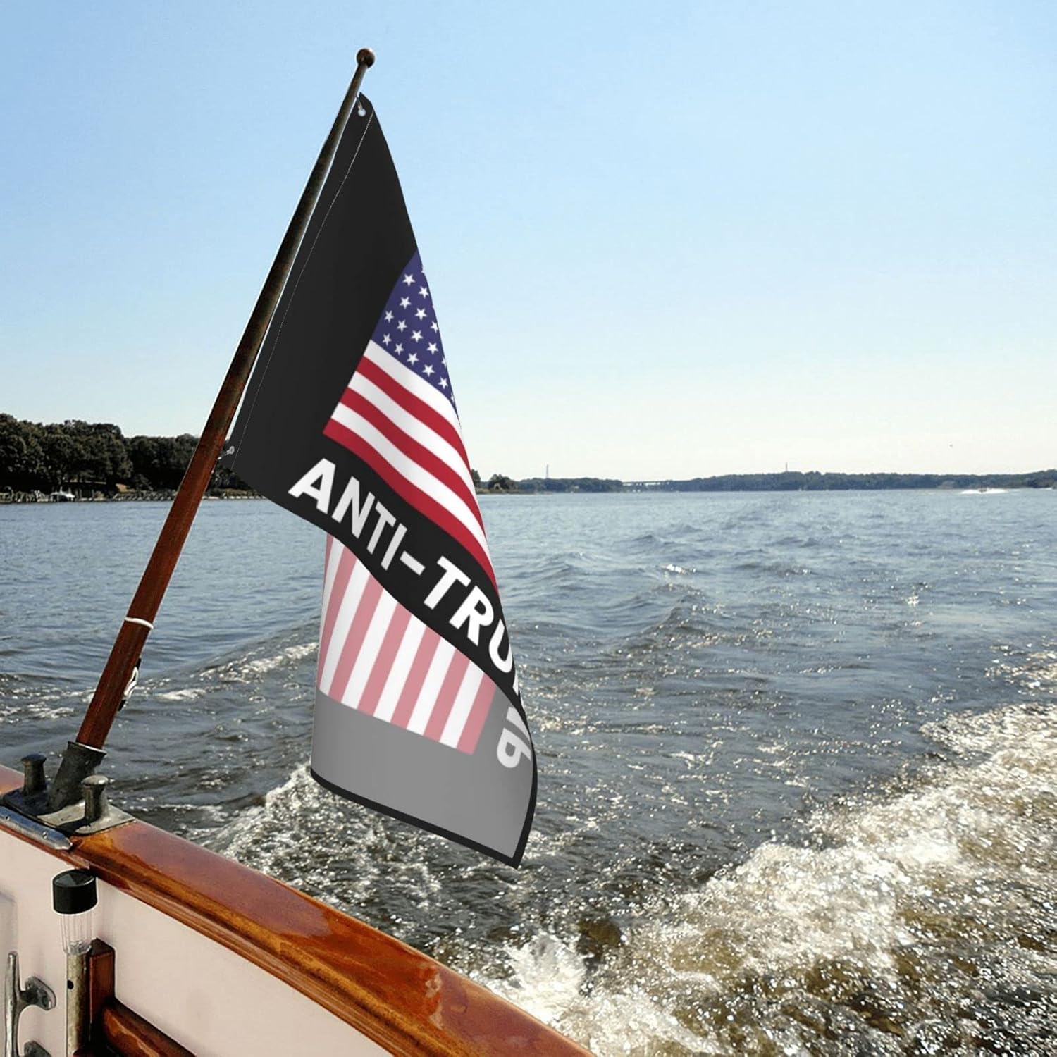 

Флаг 3x5 против Трампа - Проамериканский баннер для наружного использования - Импичмент Трампу