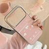 Pink Rabbit Mirror Surface Is Suitable for 17promax Mobile Phone Case Iphone17 Apple 16 Electroplating 13 High Value 15 Hard