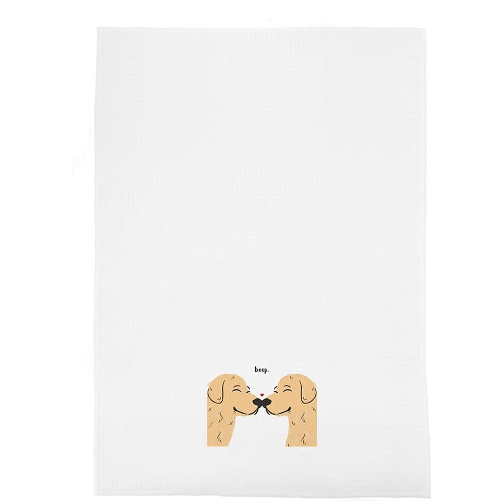 Golden Retriever Valentines Kitchen Towels Valentines Day Gifts for Her Girlfriend Wife Couple Wedding Kitchen Bathroom Decor 40x60cm