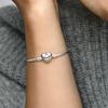 Pandora Heart Clasp Bangle – Sterling Silver – 17cm – 596268‑17