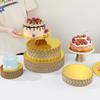 10Pcs Gold Cake Boards Round Scalloped Edges Greaseproof Cake Board Food Grade Cardboard Circles for Wedding Birthday Parties