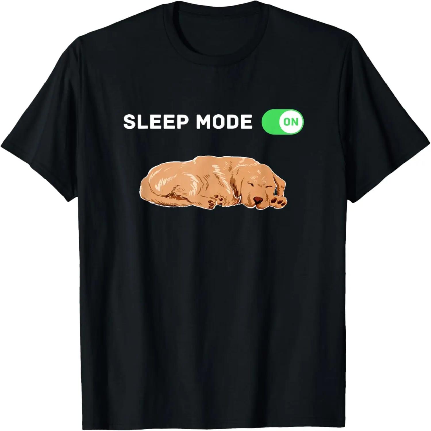 

Sleep Mode On, Dog Merch, Dog Pajamas, Golden Retriever PJ s T-Shirt XXXXXL чорний