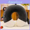 Cuscino per Collo a Forma di U in Memory Foam con Animali dei Cartoni Animati per Riposo in Ufficio Viaggio Morbido Peluche