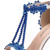 Summer Beige Green Pearl Open Toe Stiletto High Heels Bride Wedding Shoes Large Size Banquet Dress Female Sandals Big Size