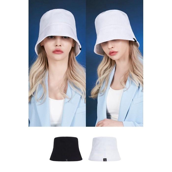[VARZAR] Label Drop Bucket Hat White