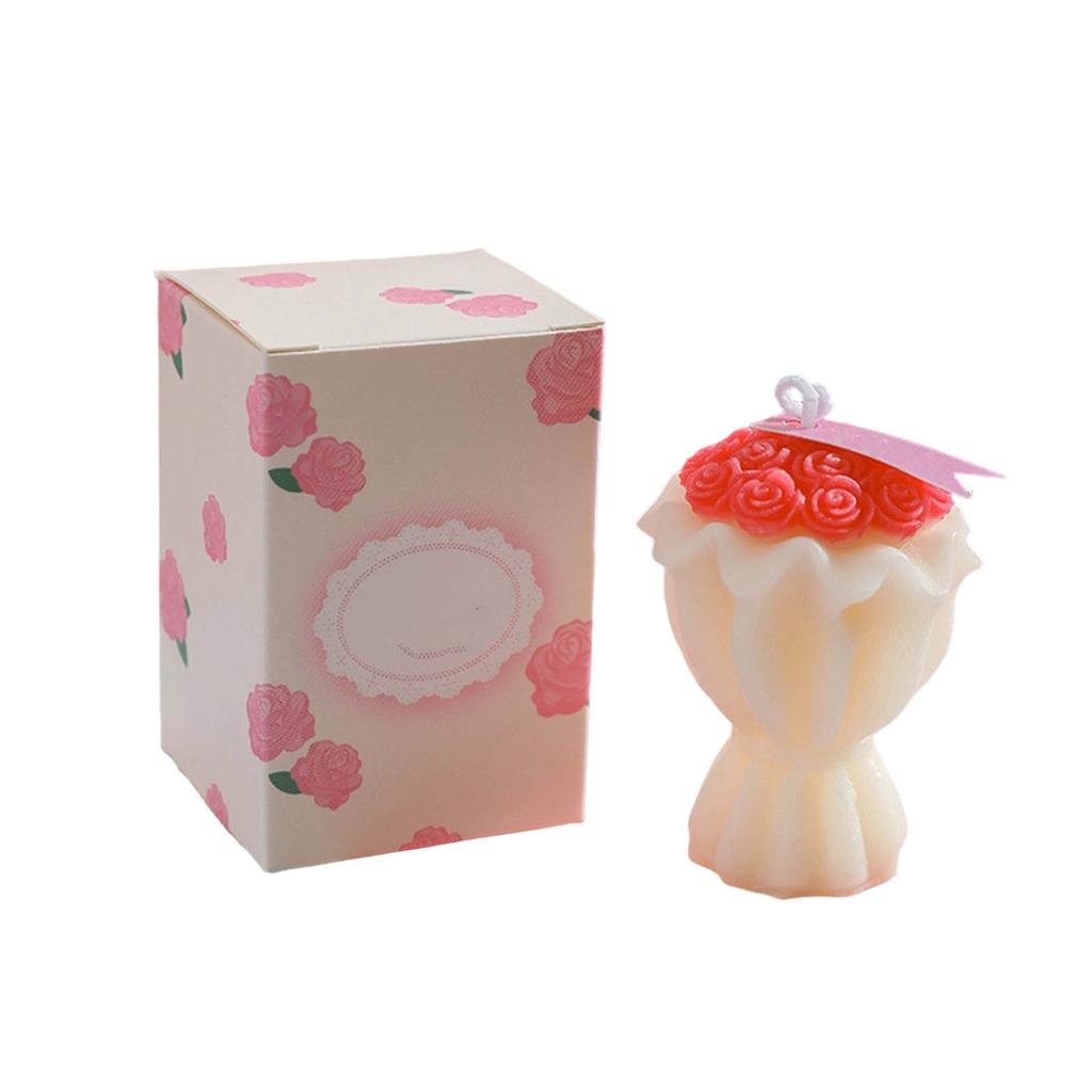 New Wedding Bouquet-shaped Aromatherapy Candles Valentine's Day Gifts Festive Decorative Candle Handmade Scented Candles