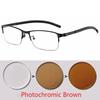 Titanium Alloy Photochromic Myopia Eyeglasses Women Men Prescription Spectacles Eyewear -0.5 -0.75 -1 -1.25 -1.5 -2 -2.5 To -6