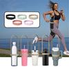 Universal Water Bottle Sling Carrier Silicone Holder Fit 40Oz Tumbler Water Bottle Lanyard Strap for Traveling Camping