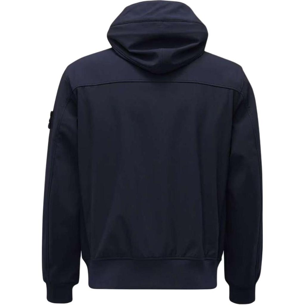 Stone Island Ss25 Soft Shell Solid Color Casual Hooded Long Sleeve Windproof Waterproof Breathable Jacket Men jackets K1S154100090S0A22-V0020