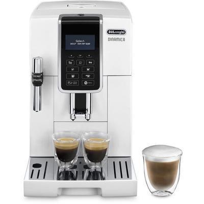 Bean To Cup Espresso Machine - De'Longhi - Dinamica - ECAM350.35.W - 6 Recipes - White
