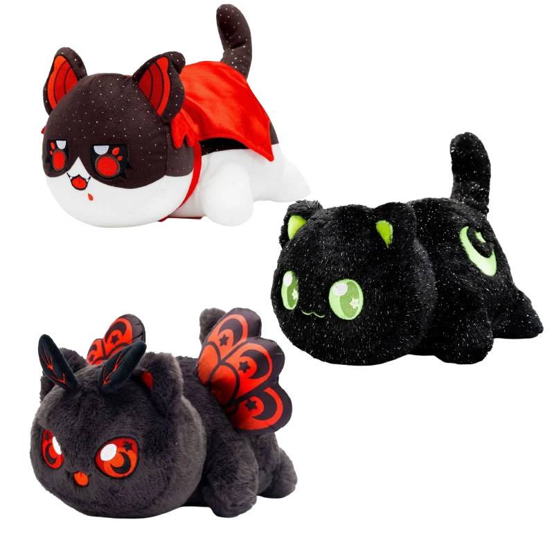 Red Moth Aphmau Cats Plush Toys Cartoon Stuffed Dolls Decoration Gifts Kids