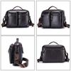 LAOSHIZI Brand Man Messenger Bag Genuine Leather Crossbody Bag Fashion Male Travel Tote Bag Shoulder Bag