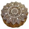 Hand Carved Floral Pattern Textile Wood Stamp Printing Blocks Wooden Block