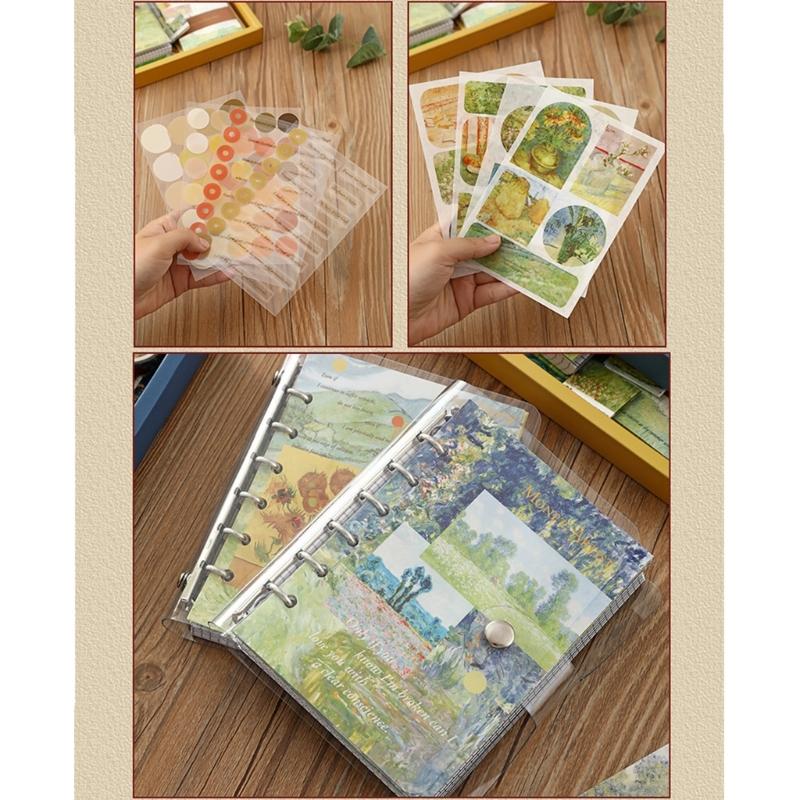 Writing Set with Multiple Accessories Including Notebook Stickers and Bookmarks for Creative Use and Daily Recording
