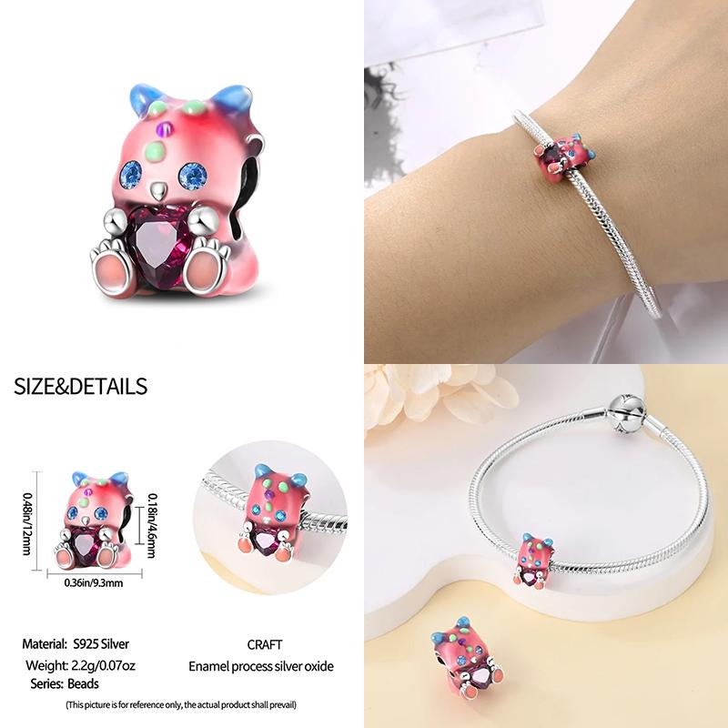 New In Copper Cute Pet Animal Shapes Charm Beads Fits Pandach Original Charms Bracelet For Women Pendant Bead Jewelry