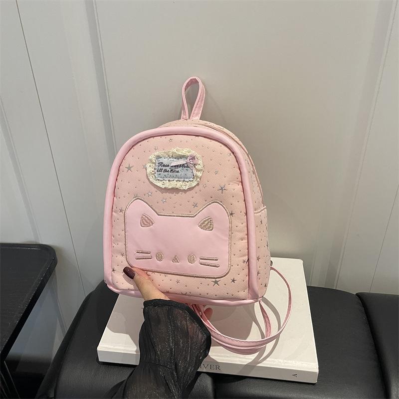 Schoolbag Cute Girl Cartoon Backpack Bag Women 1011 New Fashion High Sense Small Backpack Casual Student Bag