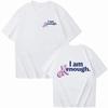 Fashion T-shirt for Men Y2K Tops Brand I Am Kenough Letter Printing T-shirt Summer Short Sleeve Tee Women Fashion Round Neck Top