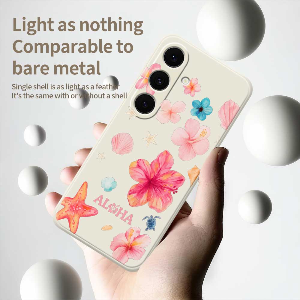 For Samsung Galaxy S25 FE Case Flower Pattern Printing Straight Edge TPU Phone Back Cover
