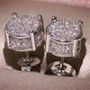 Rhinestone Ear Studs Lightweight Sparkling Stud Earrings Elegant Daily Wear Earrings Jewelry for Women Men Party Accessories