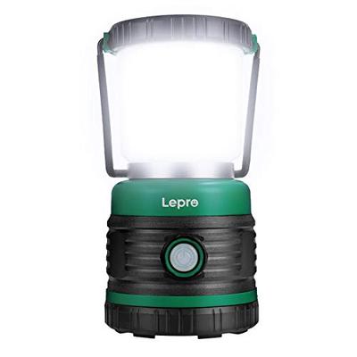 Lepro LED Camping Lantern [Ultra-Bright 1500 Lumens / 13-240 Hours of Use / Battery-Operated / Switchable Between Daylight White, Warm White, and Red