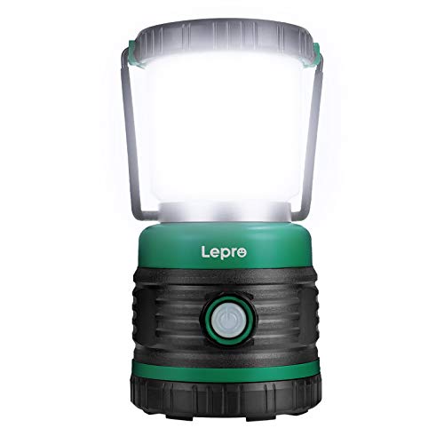 

Lepro LED Camping Lantern [Ultra-Bright 1500 Lumens / 13-240 Hours of Use / Battery-Operated / Switchable between Daylight White, Warm White, and Red
