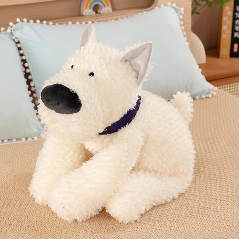

Вдохновленная Douyin плюшевая игрушка Вест-хайленд-уайт-терьер - Милая и мягкая подушка для сна 50CM 0.28KG
