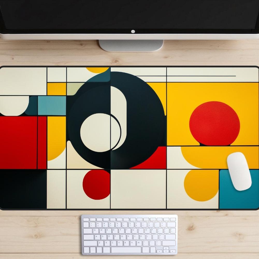 Vintage Pop Art Desk Mat 1970s Designer Art Desk Pad Trendy Workspace Alfombrillas Para Escritorio Tapis De Souris