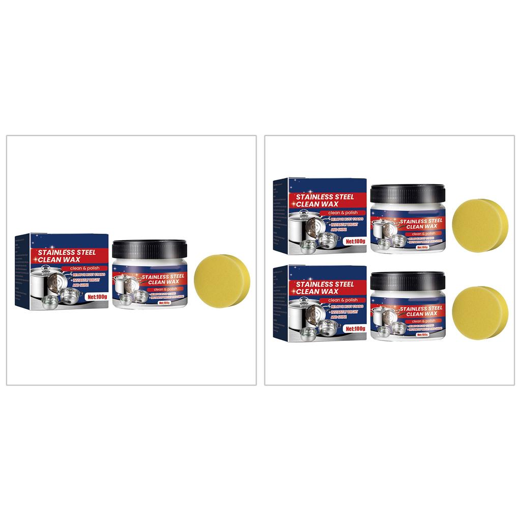 Fast and Convenient Stainless Steel Cleaning Cream Remove Stubborn Stains Effortless Cleaner No Harmful Chemicals