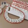 1M Lace Ribbon Sheer Chiffon Elastic Ruffle Ribbon Lace Trim for Dress Diy Apparel Sewing Fabric Wedding Party Accessories New