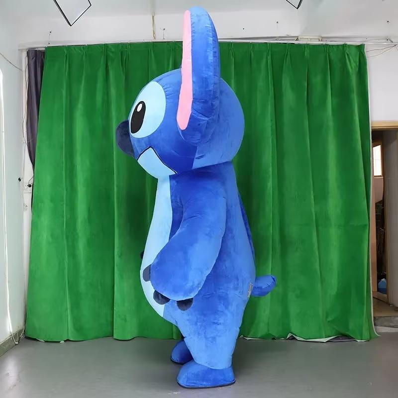 Costumi Cosplay Costume Gonfiabile Stitch Mascotte Carina Tessuto Super Morbido di Cristallo Centro Commerciale Mostra Fumetti Abbigliamento Bambola