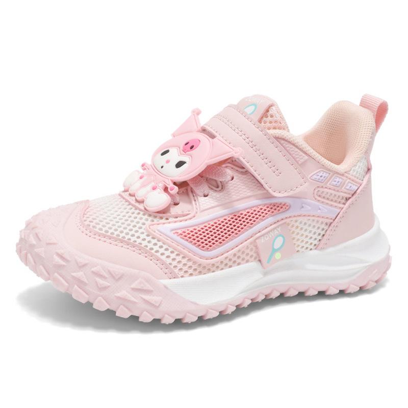 Kuromi Children's Shoes Girls With Soft Soles Lightweight Mesh Running Dad Sports