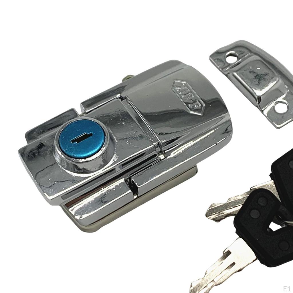 Motorcycle Rear Trunk Box Lock for Motorcycles Storage Easy Installation Sturdy Metal with 2