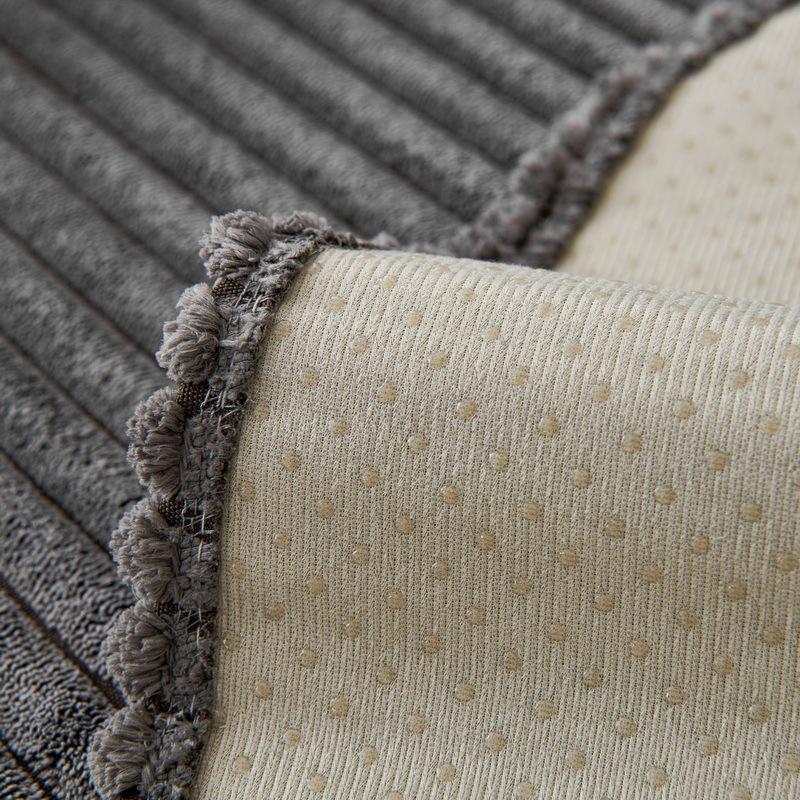 Winter Plush Simple Modern Sofa Cushion Seat Cushion Solid Color Sofa Cover Thickened Warm Non-Slip Sofa Cover Cloth Towel