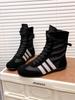 High-top German training shoes for women's summer new breathable inner height increase sports and leisure boxing boots for women's versatile straps Fo