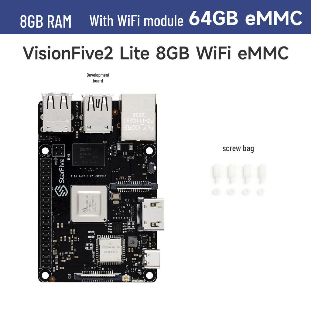 VisionFive2 Lite RISC-V Linux SBC with JH-7110S Processor