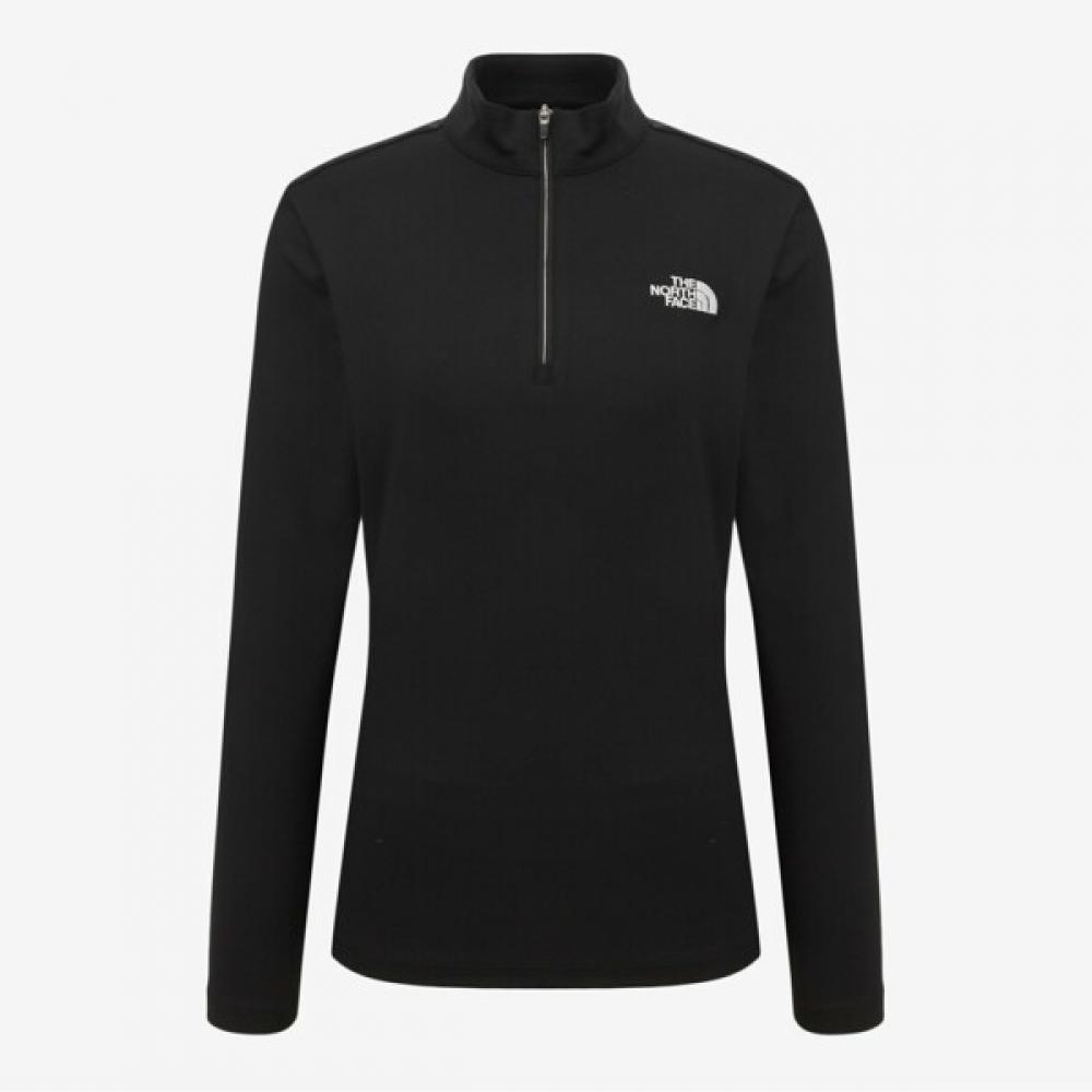 

North Face Women S Mountain Flex Zip Tee Nt7lq82a Blk 085(S)