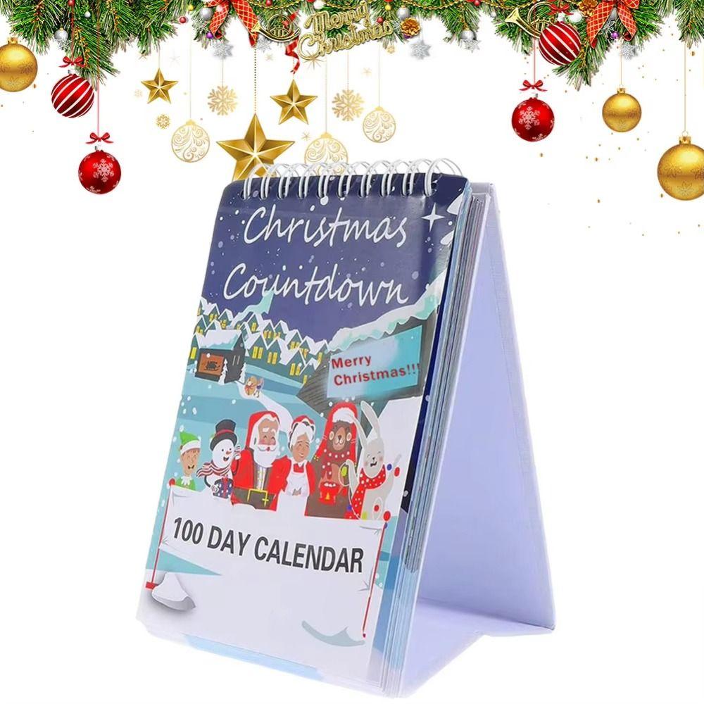 Creative Tear Off Countdown Calendar Santa Claus Christmas Countdown Calendar  Desk Ornament