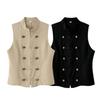 INS Trendy Women's Sleeveless Stand Collar Vest Top