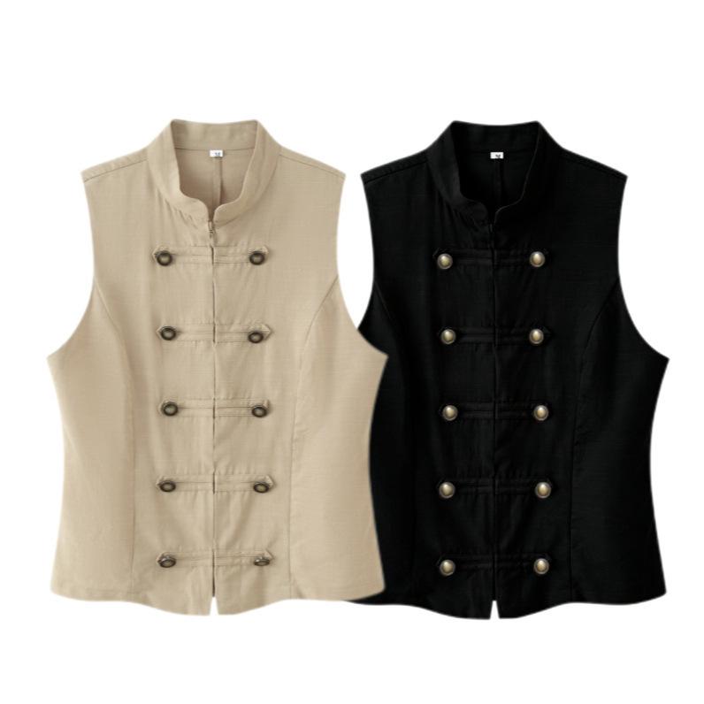 INS Trendy Women's Sleeveless Stand Collar Vest Top